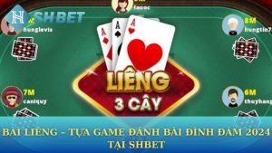 Bài liêng – Tựa game đánh bài đình đám 2024 tại Shbet